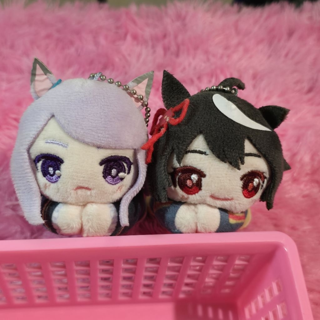 uma musume hugchara mejiro mcqueen kitasan black nuigurumi plush doll boneka lucu