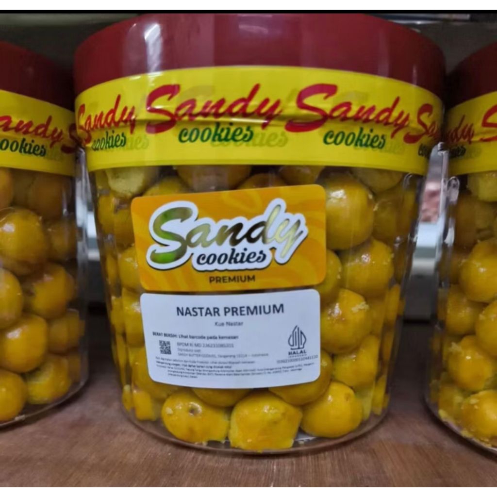 Sandy cookies Nastar Premium Toples