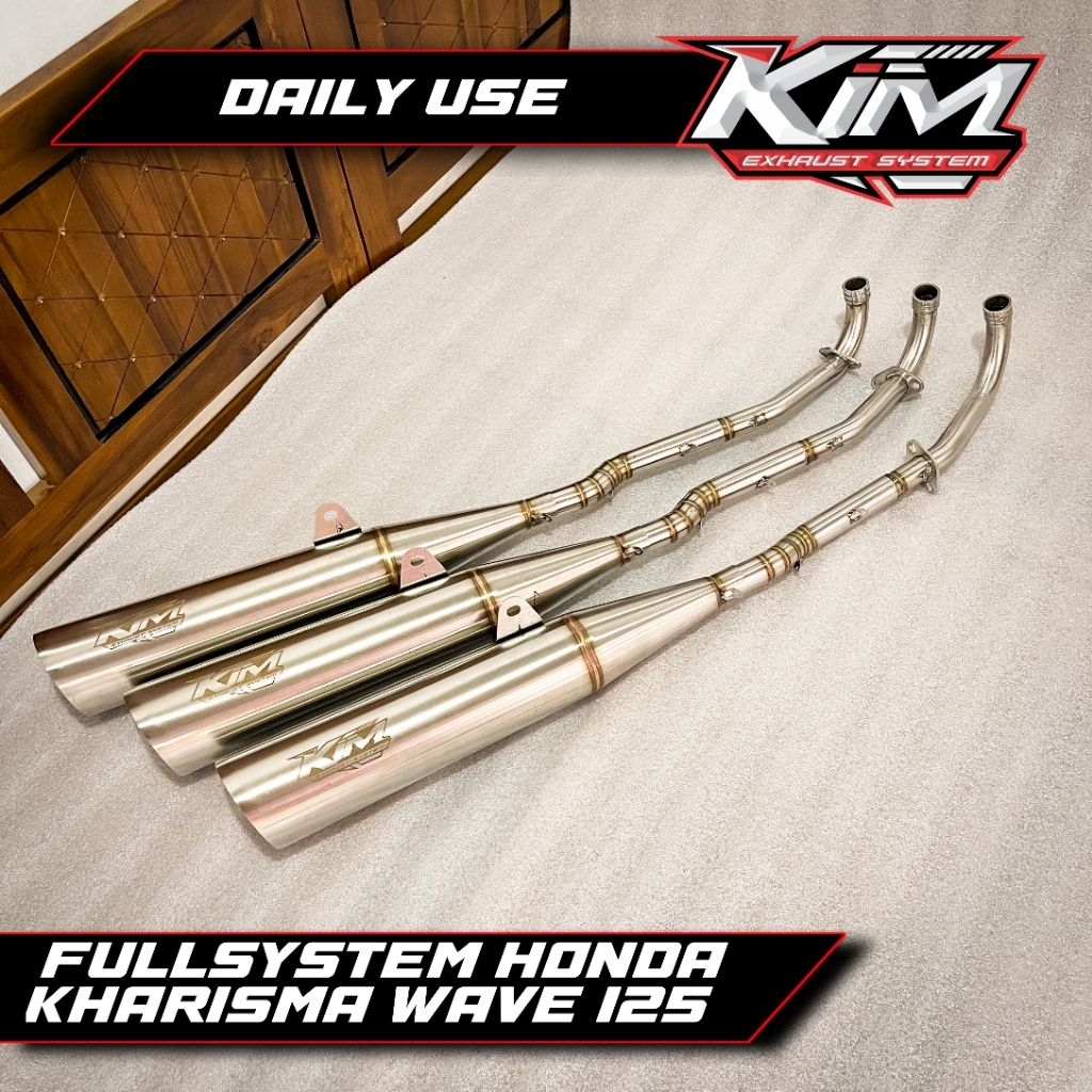 KNALPOT STD RACING SUPRA X 125  HONDA KHARISMA WAVE KIRANA ORI KIM MUFFLER