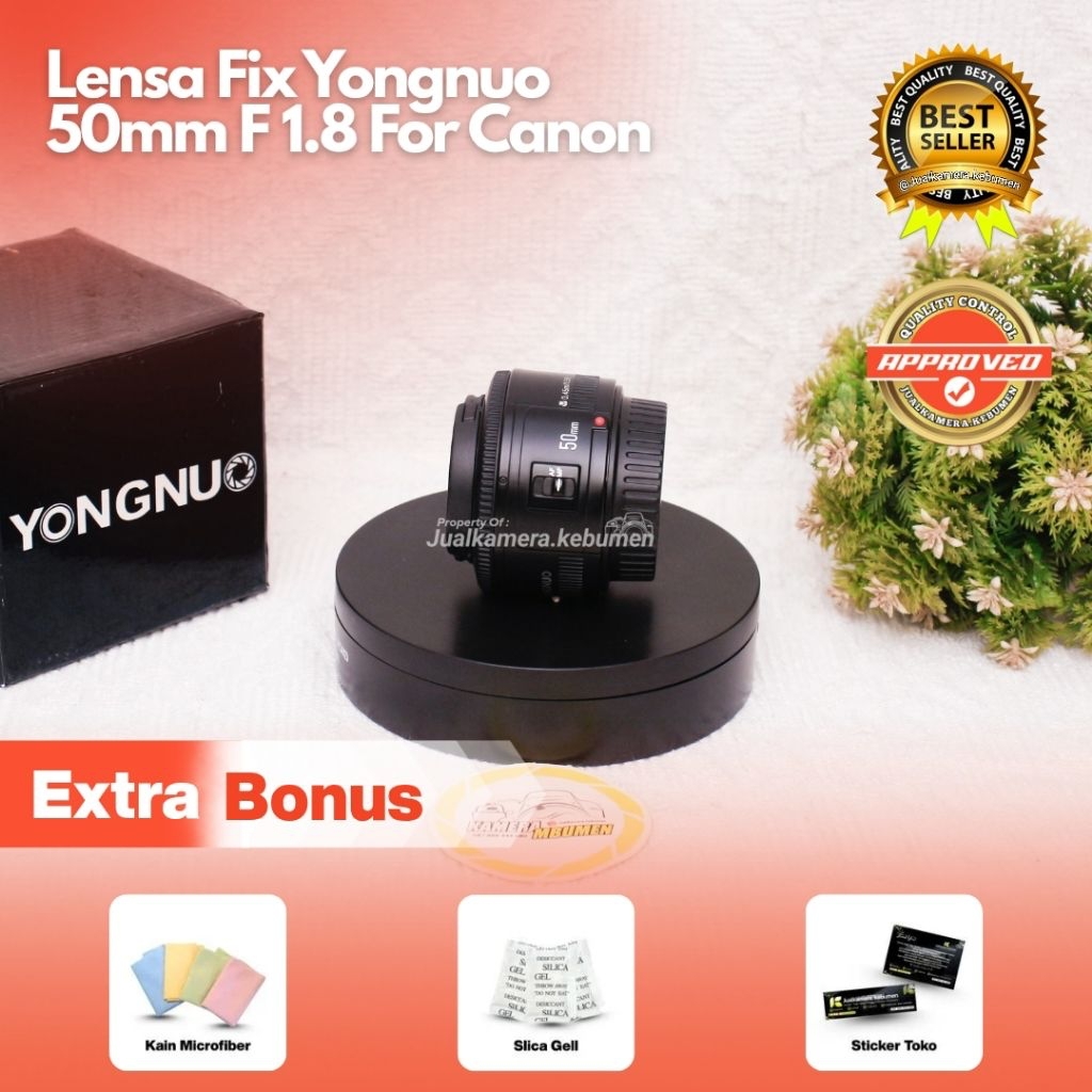 Lensa Fix Yongnuo 50mm F 1.8 For Canon Termurah / Lensa Fix Yongnuo 50mm For Canon