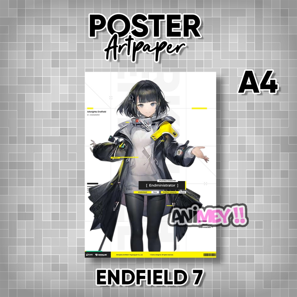 Poster Arknight Endfield / Poster Arknight Endfield A4 size
