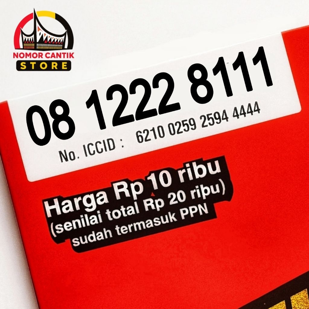NOMOR CANTIK Telkomsel SIMPATI 10 Digit TRIPLE 222 111 AB ABABAB 1222 8111