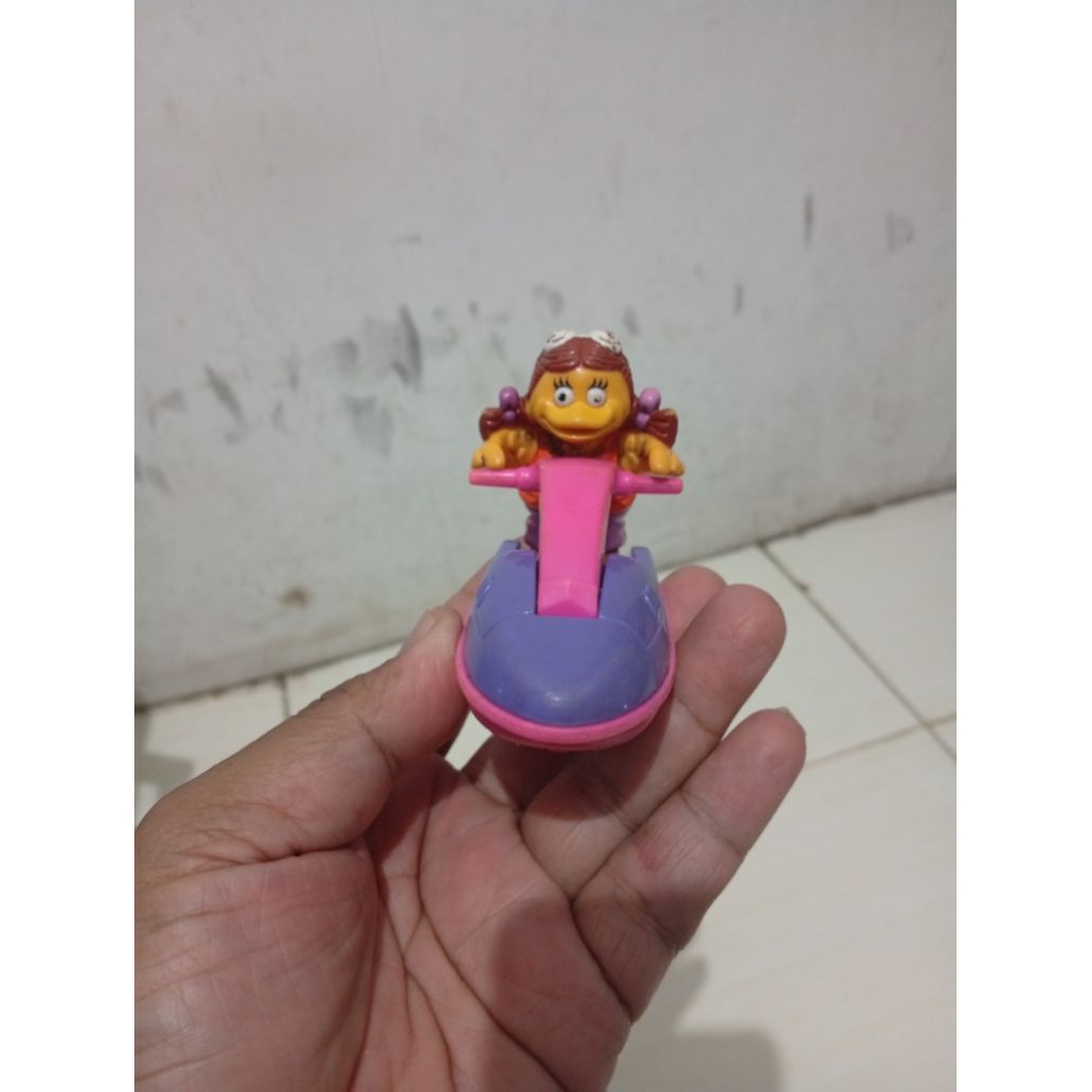 mascot McDonald. birdy jet ski