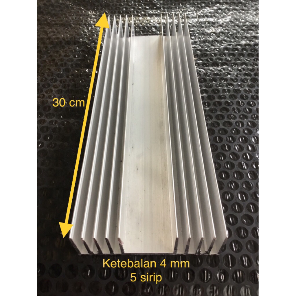 pendingin heatsink 5 sirip 30cm tebal 4mm