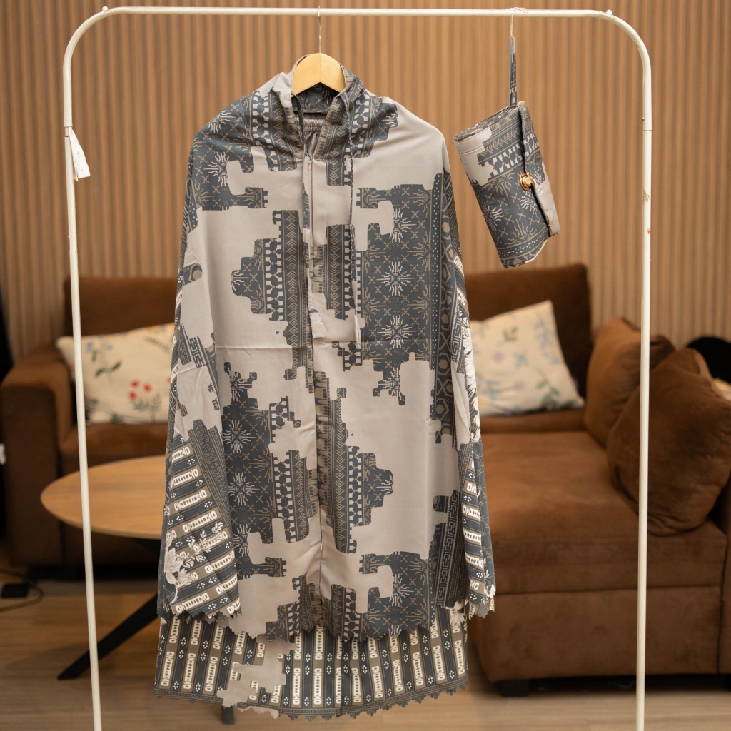 Ayzara - Mukena Anak 2In1 Luxury Printing Terbaru Alana