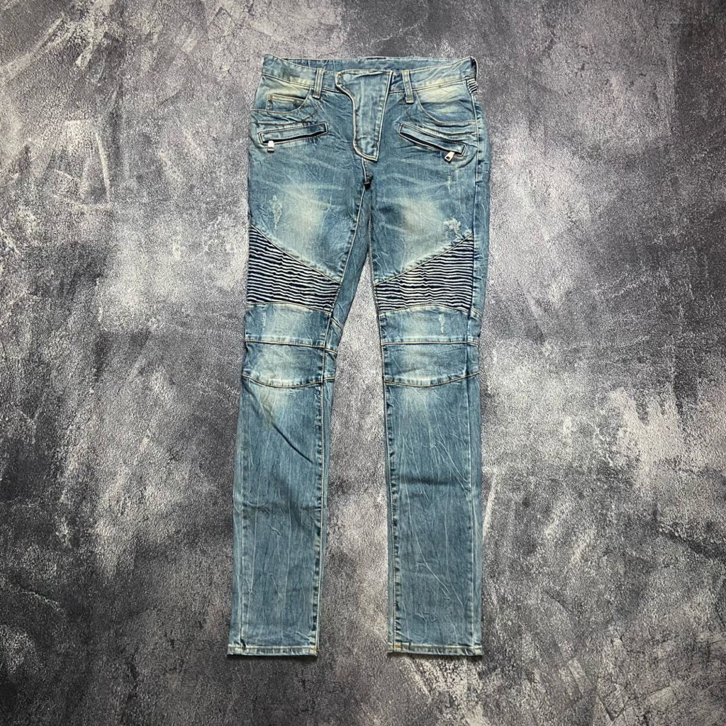 balmain riding jeans