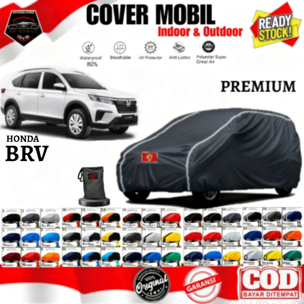 Sarung Cover Mobil Honda Brv Lama, Brv Baru, Waterproof, UV Protection, Premium Super