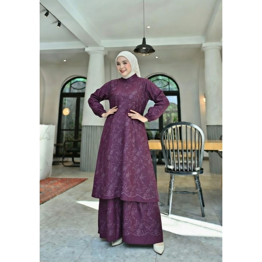 promo sale gamis wanita muslimah melayu bahan katun bolong bordir full furring ready JUMBO COD