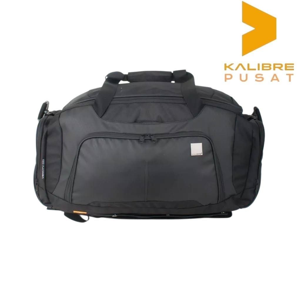 TAS KALIBRE DUFFLE BAG VERCITY 03 50L BLACK ORIGINAL TAS TRAVEL BAG KALIBRE VERCITY 03 50L HITAM ORI