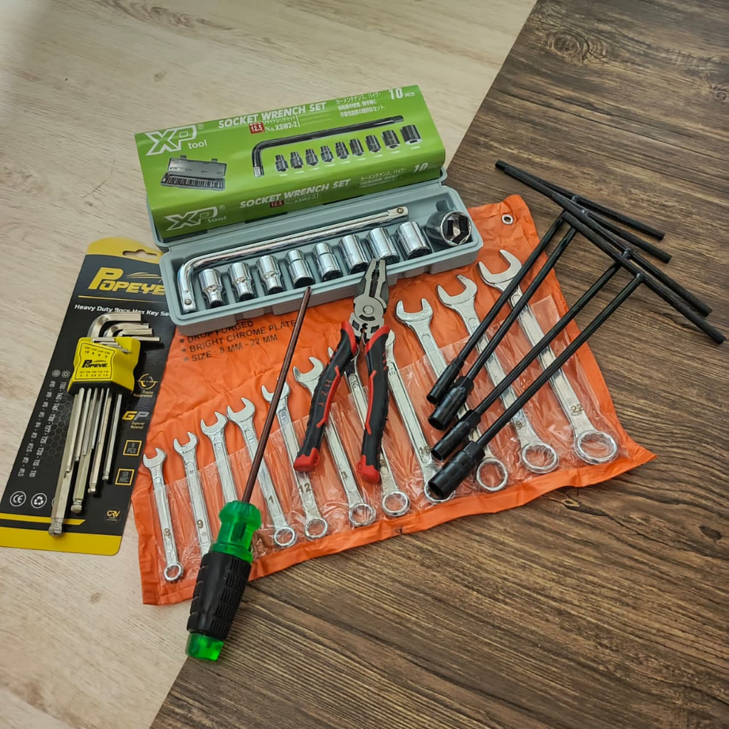 PAKET Kunci Lengkap full set / Alat Bengkel Murah / Tools / Peralatan Bengkel