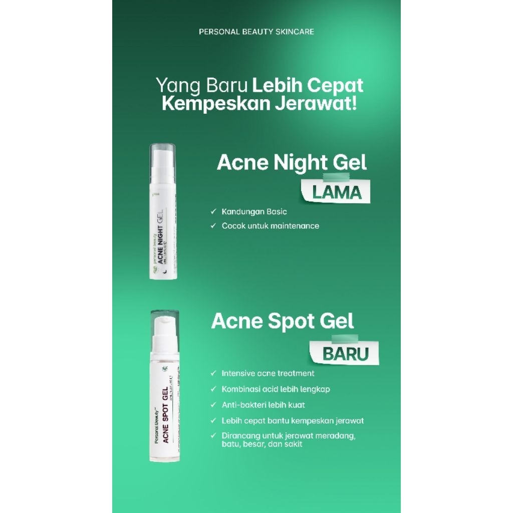 Personal beauty : acne spot gel