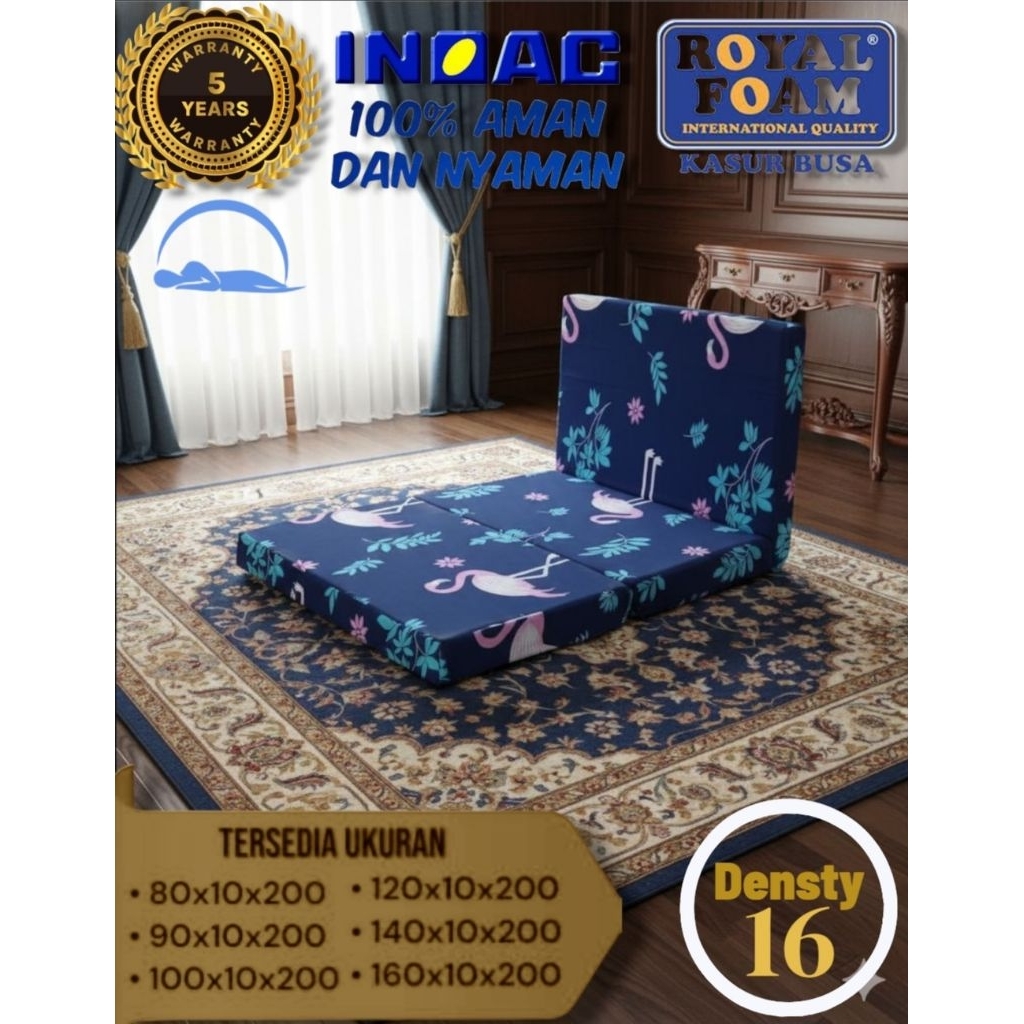 Matras Kasur tripod atau kasur busa lipat 3 INOAC tebel 10 demensty 16