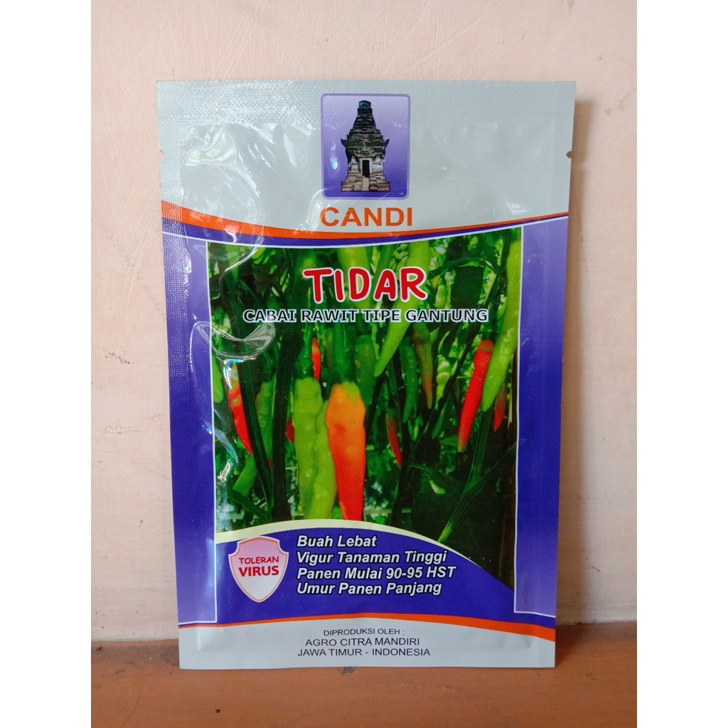 benih cabai rawit tidar 10grm cap candi