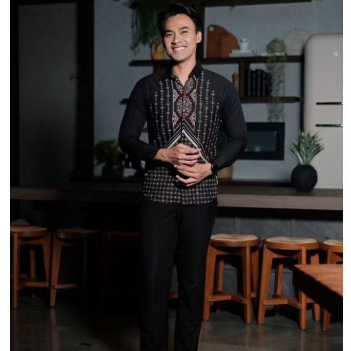 Batik DobyIndonesia Motif Hendrawan Baju Batik Pria Premium Lengan Panjang Full Furing Katun Halus
