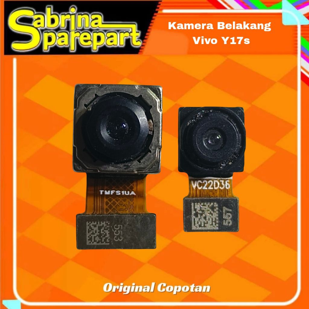 Kamera Belakang Vivo Y17s 1set Original second Copotan