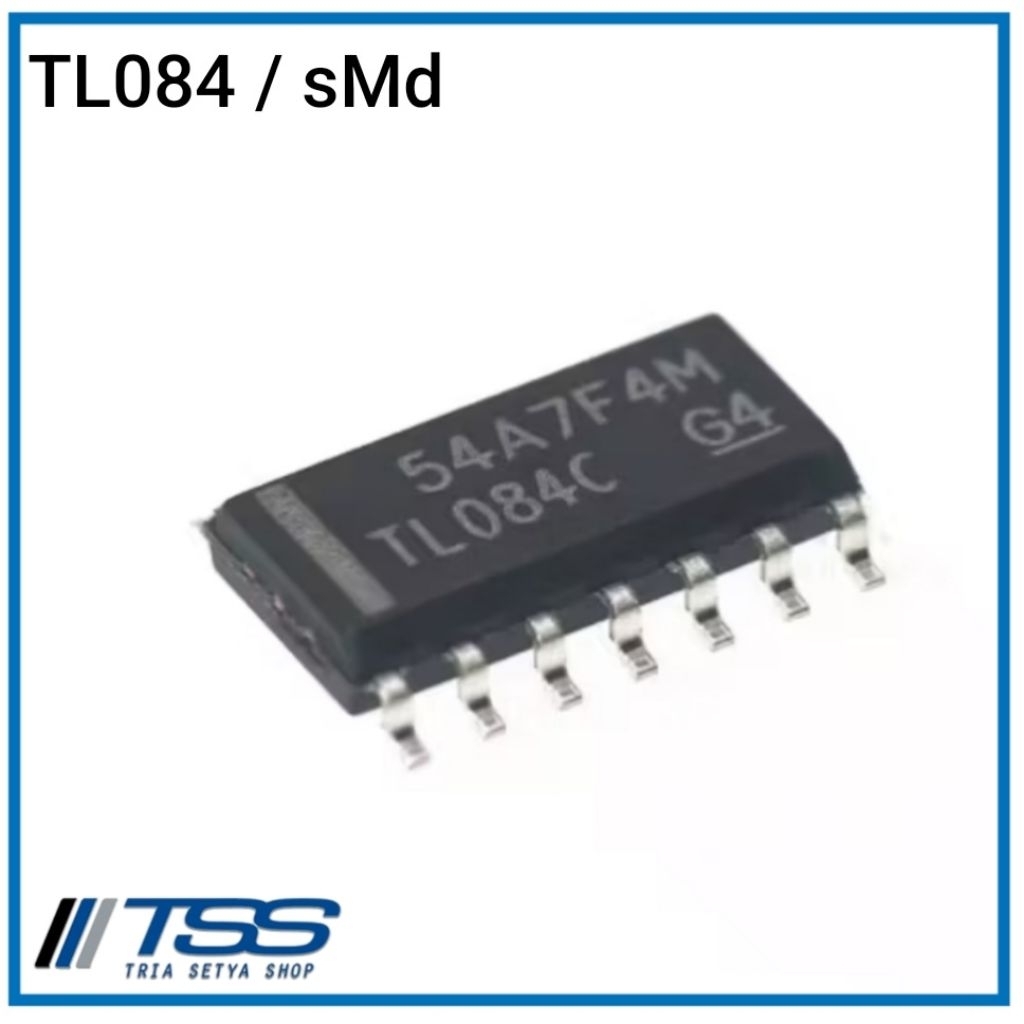 IC TL084 / TL084CN / TL 084 / IC TL 084 CN Dip14 dan Sop14