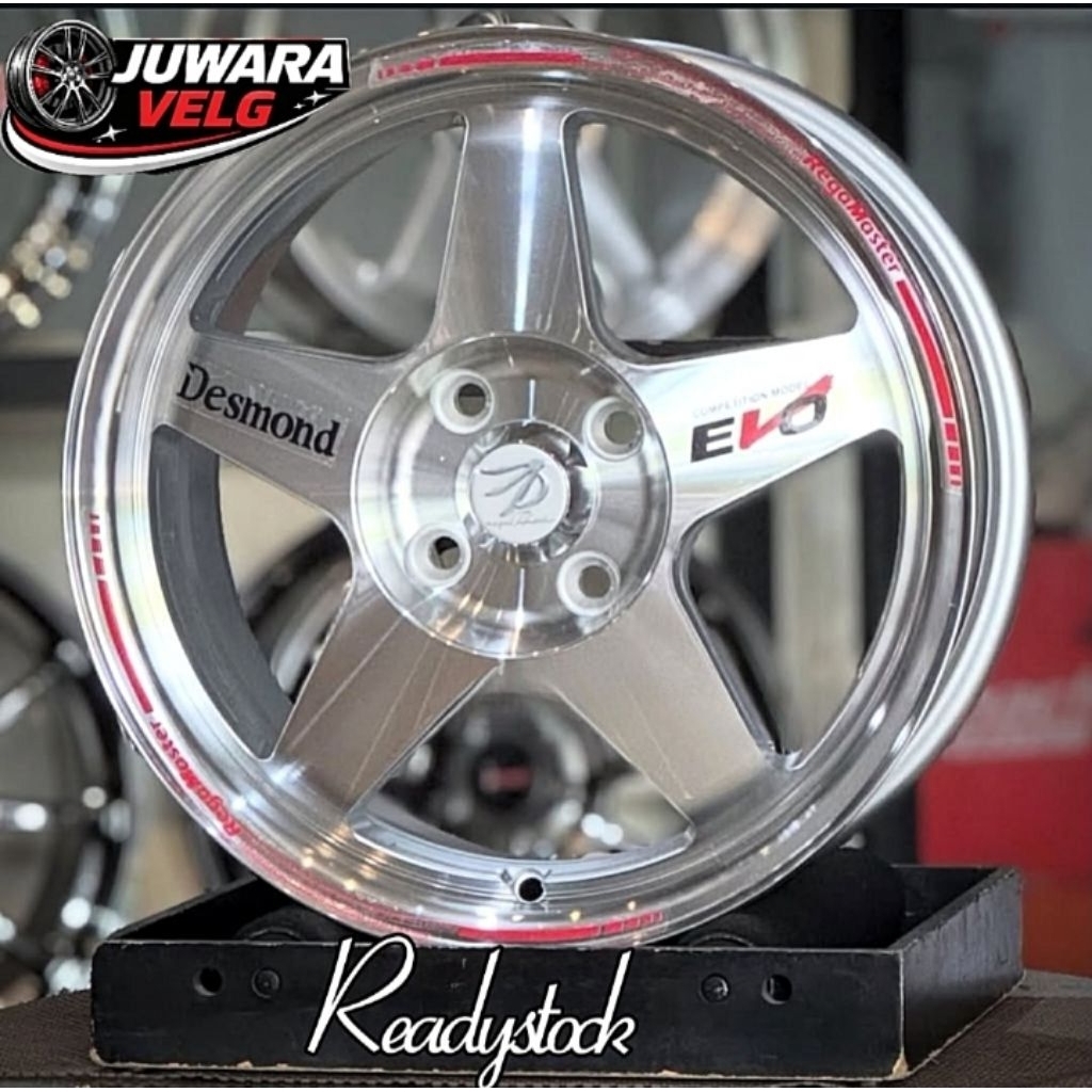 velg mobil racing ring15 model spoon evo untuk mobil brio, city, vios