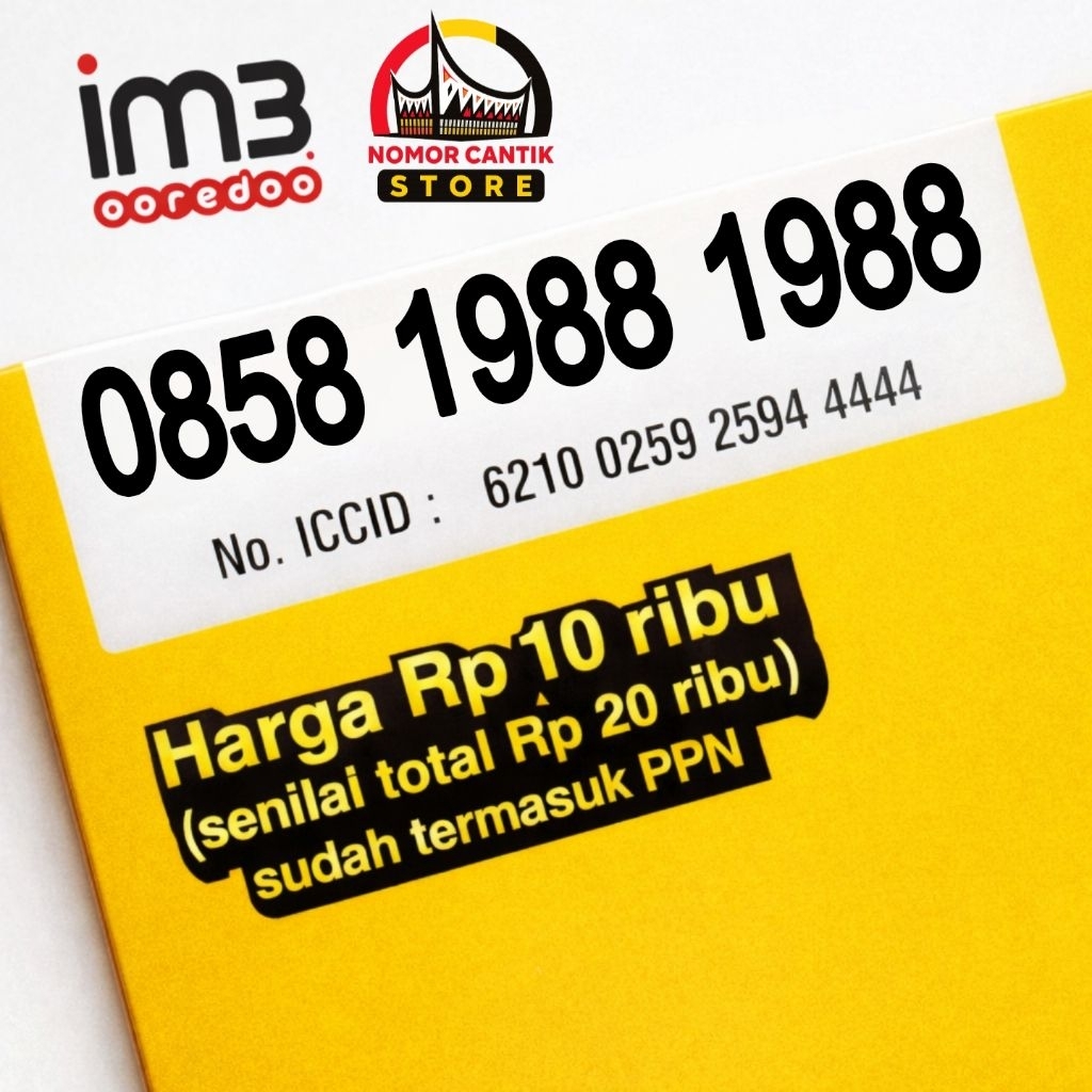 Nomor Cantik Im3 Oreedo 12 Digit Indosat Double Tahun 1988 1988