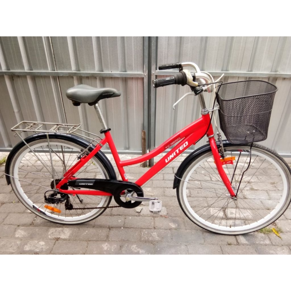 Sepeda Ctb Keranjang Mini Dewasa UNITED TC 3650i tc3650i Alloy Shimano u Speed Ukuran 26 inch