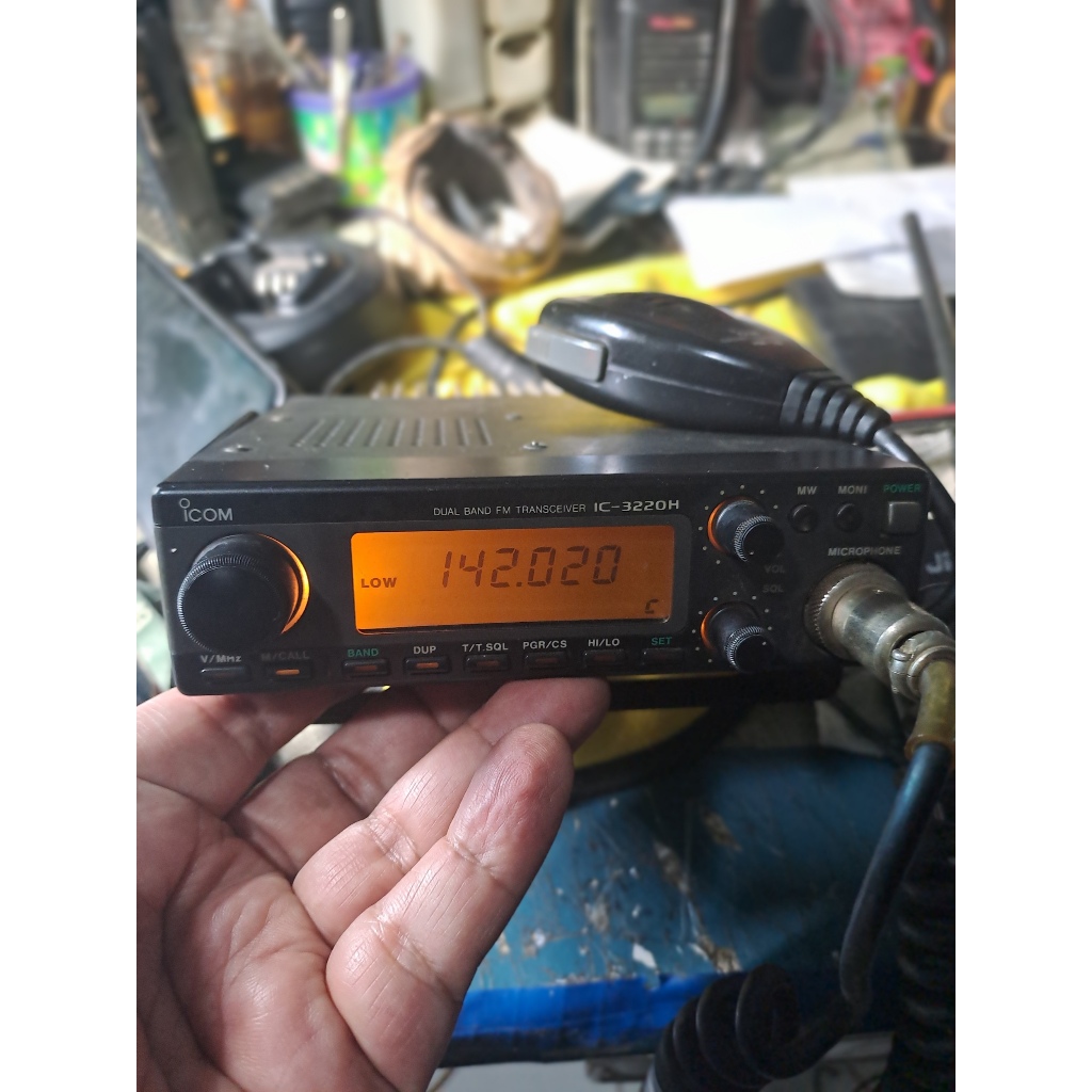 Rig Icom Ic-3220H Dual Band Vintage  Radio Portable ICOM IC 3220 H Langka  Vhf 136.000 Mhz sd 174.00