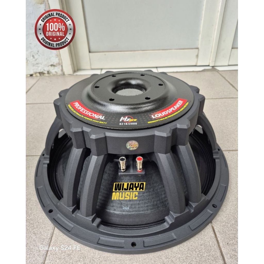Speaker 18" HZ Pro 18J2000 Untuk Subwoofer