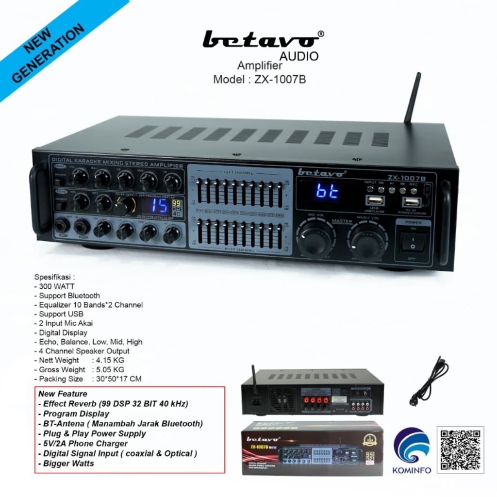 Ampli Betavo Zx1007B NEW