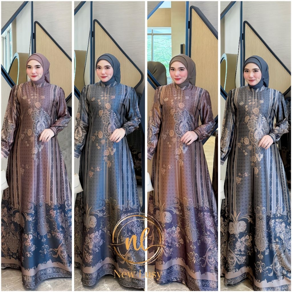 LIVINA DRESS vol 2 GAMIS LEBARAN TERBARU GAMIS LEBARAN TERMEWAH COD ORIGINAL