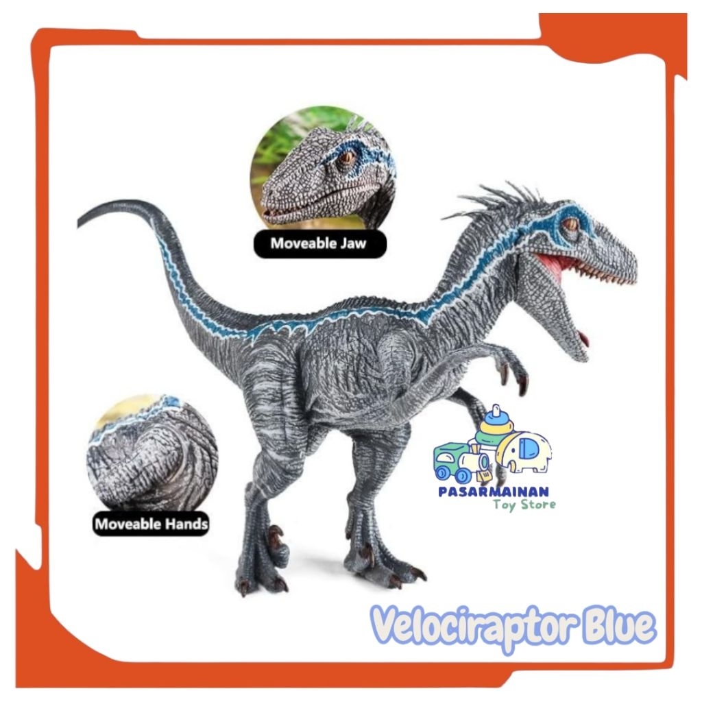 Figure Dino Velociraptor Blue Dinosaurus Jurassic World
