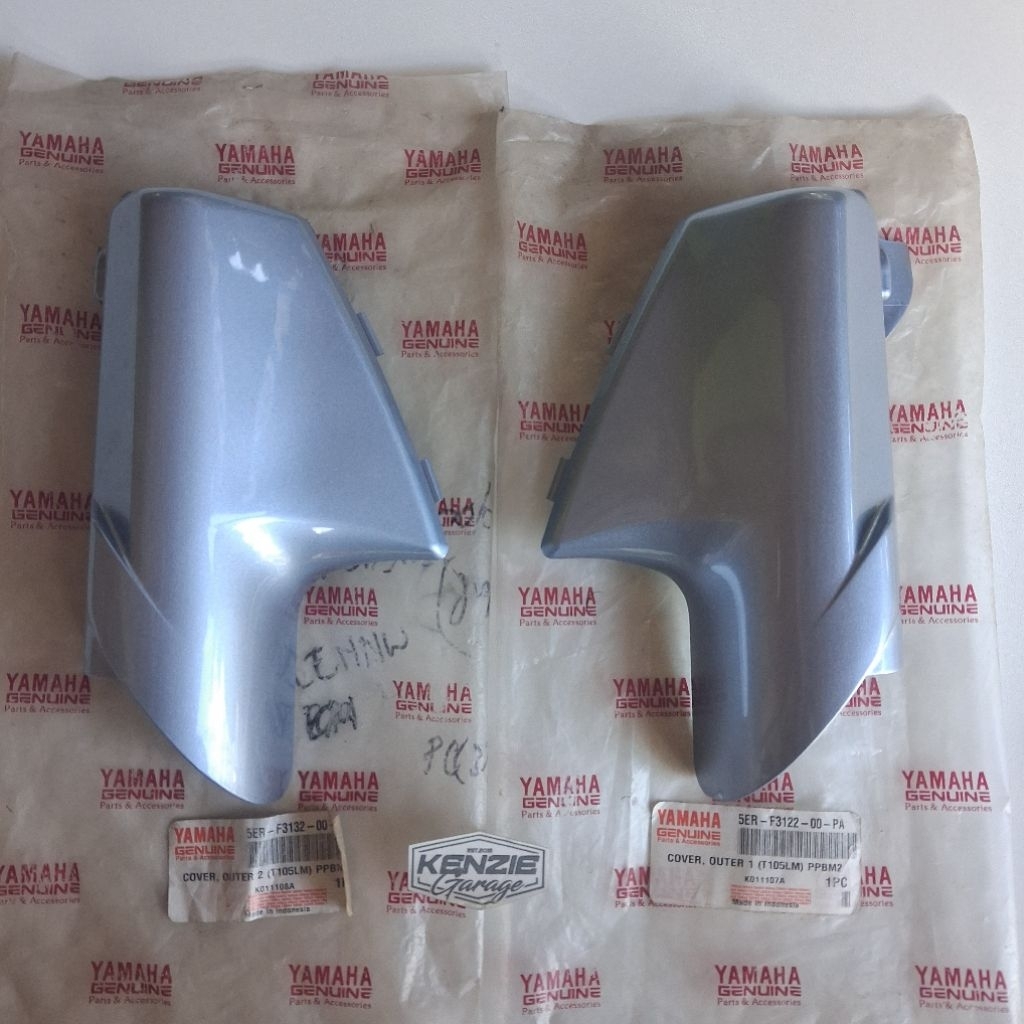 Tutup Cover Shock Depan Jupiter Lama 105 CC Biru muda telur asin Original YGP 5ER-F3132-00-PA 5ER-F3