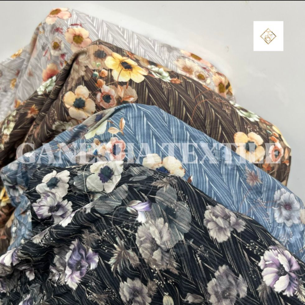 Kain Viscose motif [[ SETENGAH METER / 0,5M / 50 CM ]] GANESHA TEXTILE