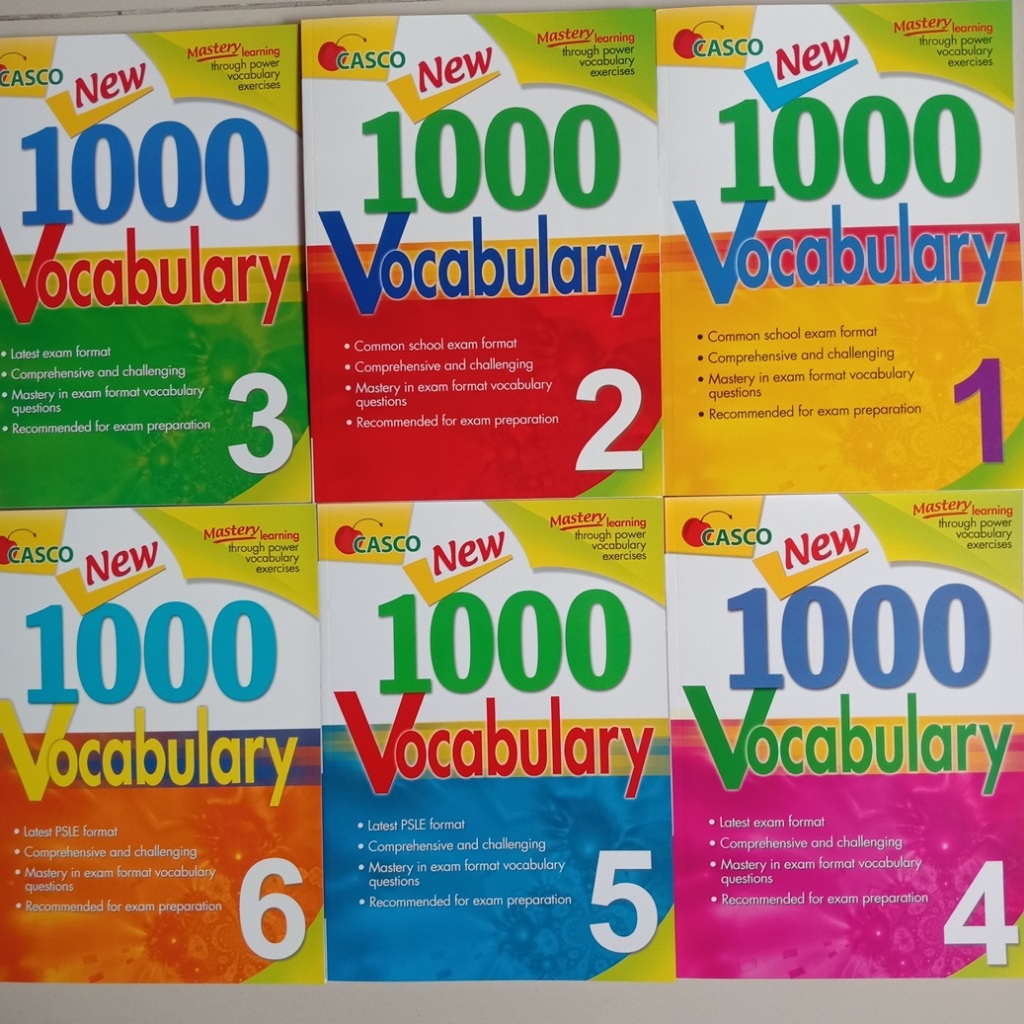 BUKU PRIMARY ENGLISH NEW 1000 VOCABULARY 1/2/3/4/5/6 (CASCO)