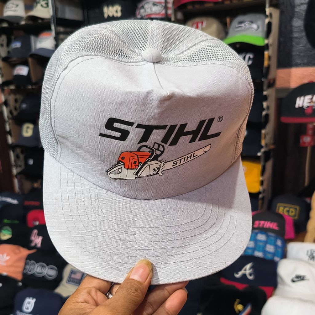 Topi vintage trucker Young An logo STIHL