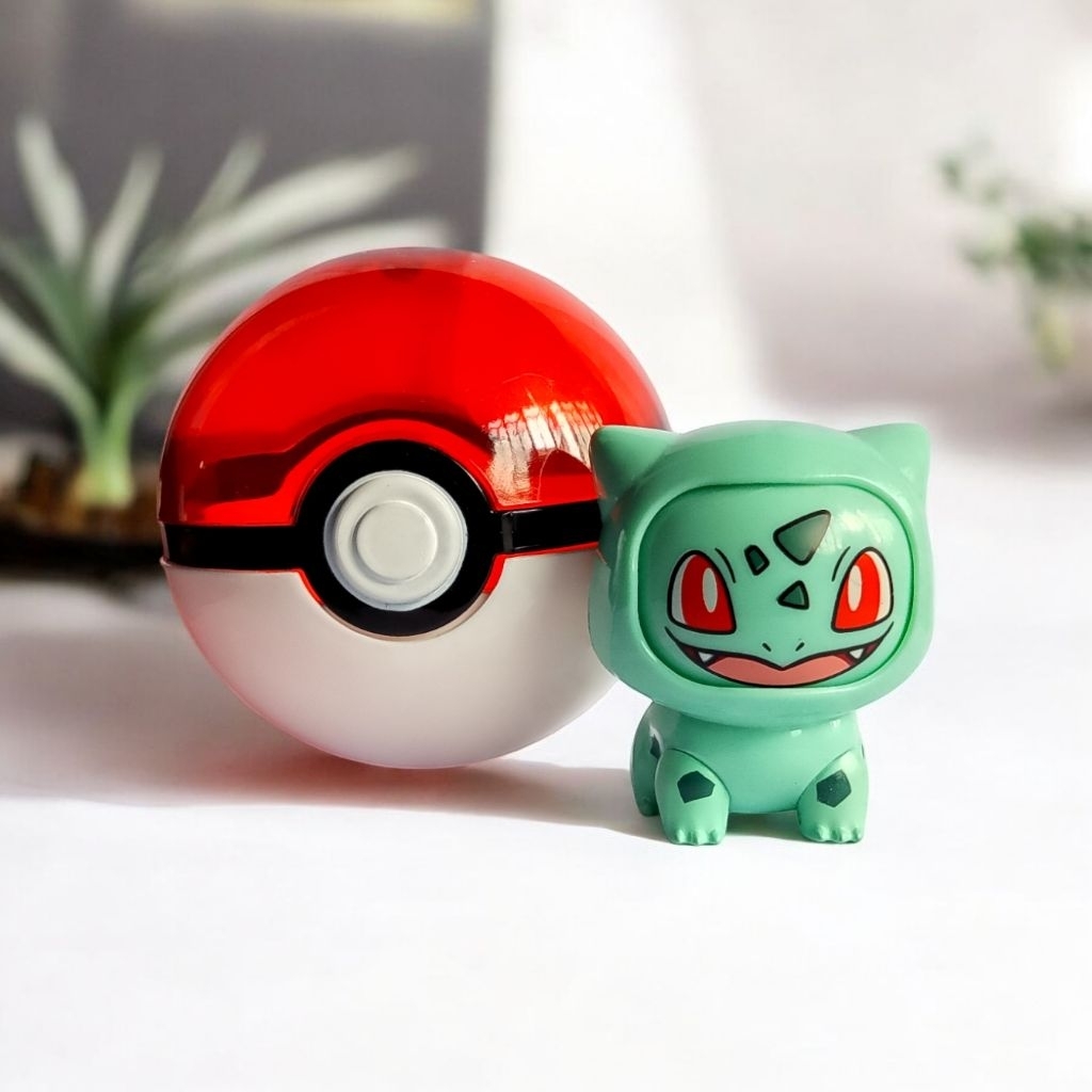 POKEMON Bulbasaur Face Swap Figur Mainan EMCO Alfamart 1 pcs