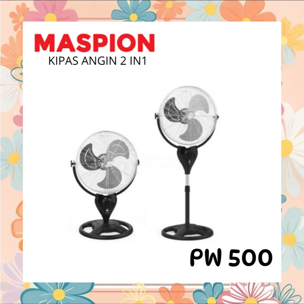 Maspion PW 500S 500 S Kipas Angin Berdiri 20 inch Power Fan