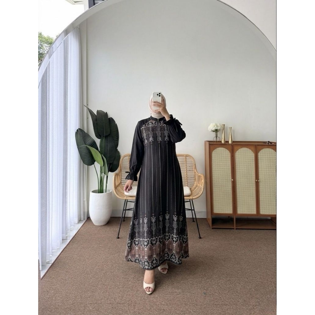 KALISA DRES JAGUAR/GAMIS KALISA BAHAN JAGUAR MOTIF/GAMIS LEBARAN CANTIK MEWAH SIMPLE/GAMIS ANISAH TE