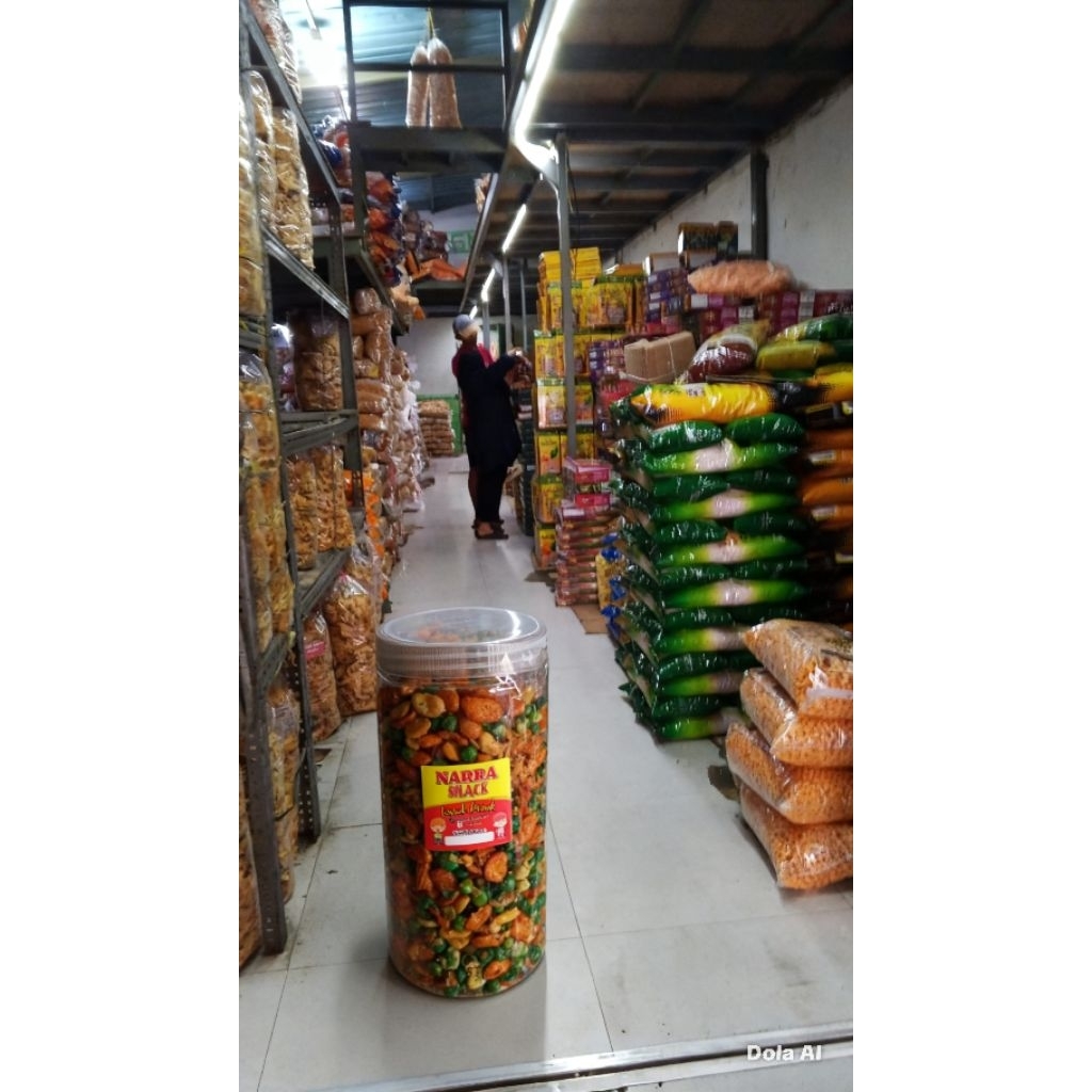 kacang campur toples ukuran 1000ml