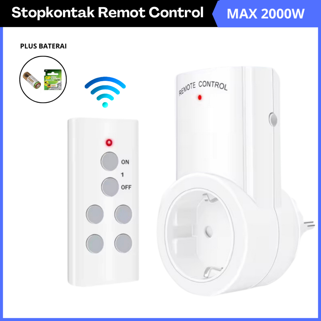Colokan Listrik Remote Control  - Stop Kontak Socket Listrik - Steker Listrik Remote Jarak Jauh