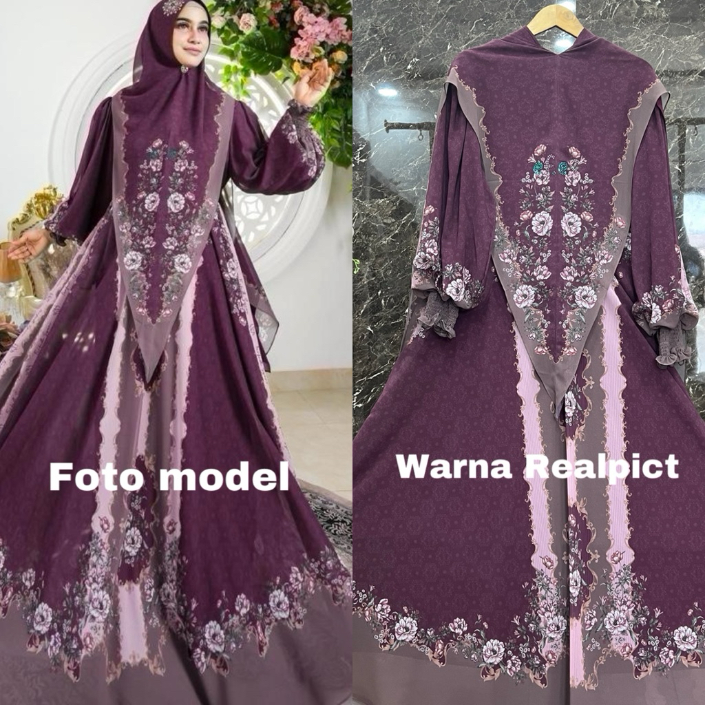 MozzaSyar’i By Farfad syar’i Dania Series Gamis fashion Terbaru