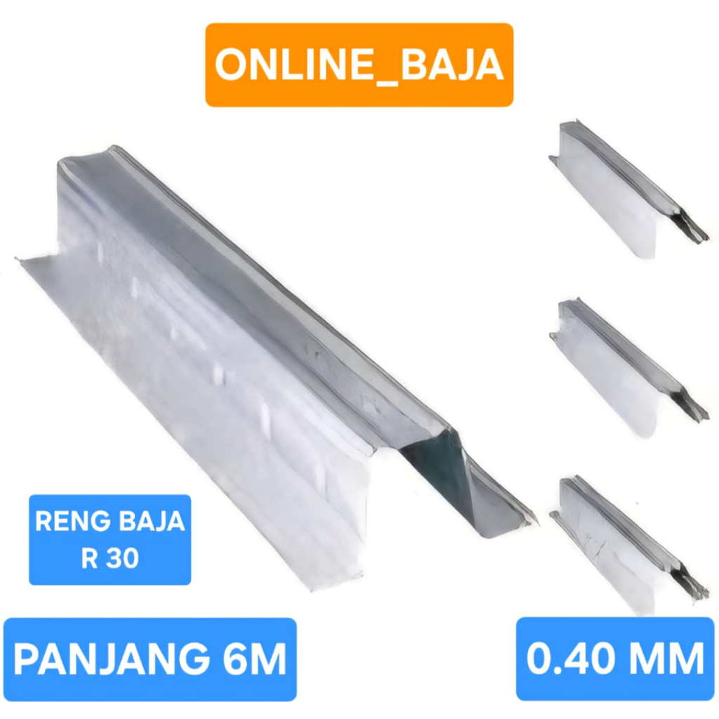 Reng Baja Ringan R30 0,4 0 / Batten Reng / Reng Baja R30 / Kanal B