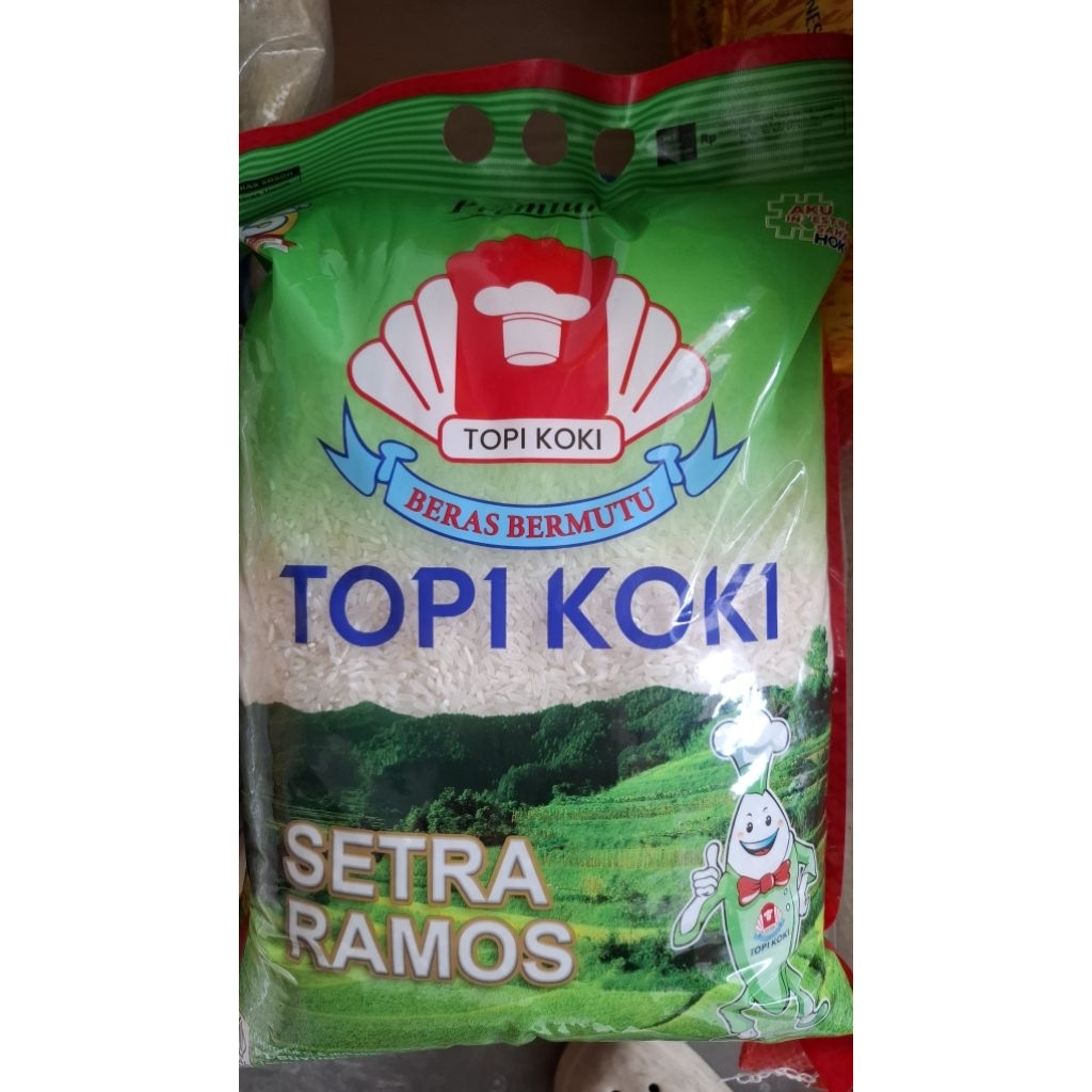 Beras Setra Ramos Topi Koki