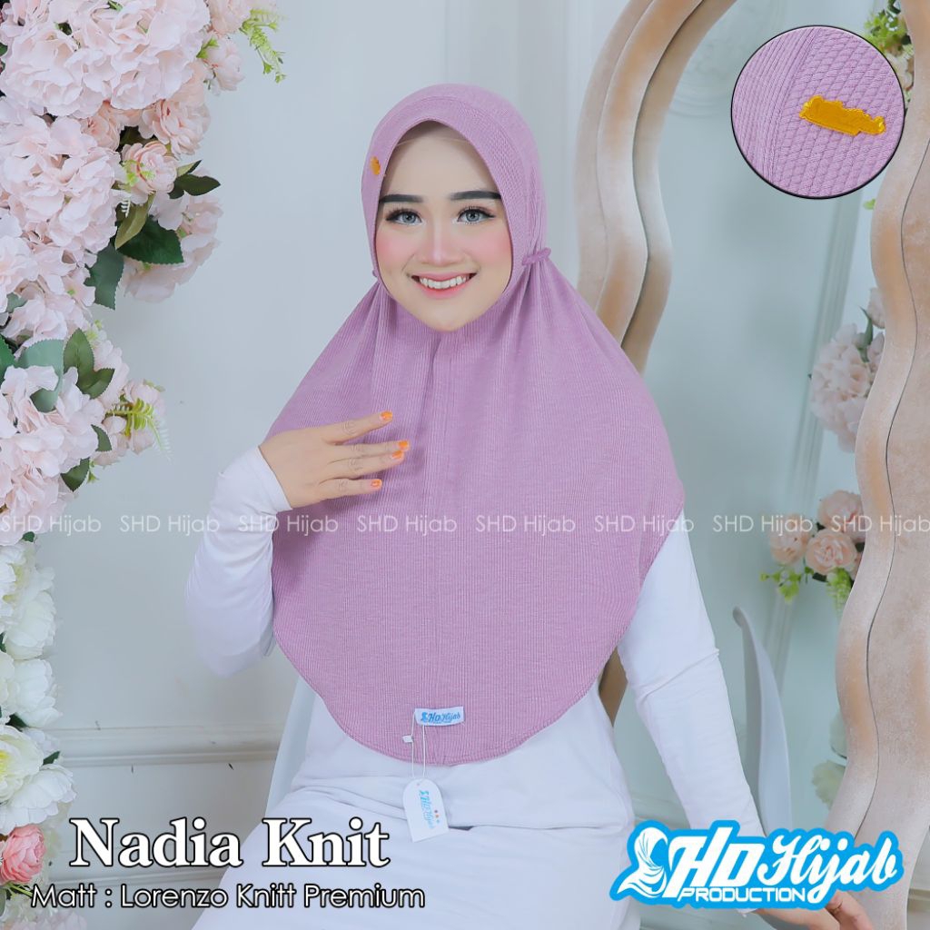 HIJAB SHD NADIA KNIT//HIJAB INSTAN DEWASA//HIJAB INSTAN