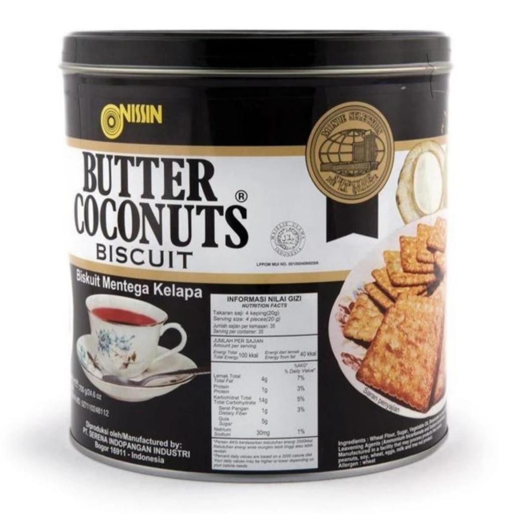 kue kaleng biskuit kaleng biscuit kaleng Nissin butter coconut