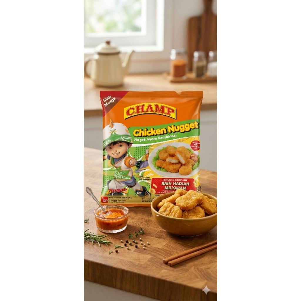 Champ Chicken Nugget 225gr [ Chicken Nugget Champ ]
