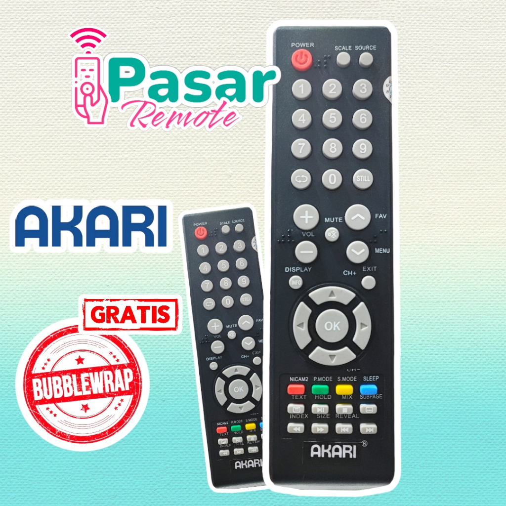 REMOTE AKARI TV LED / LCD TABUNG TV