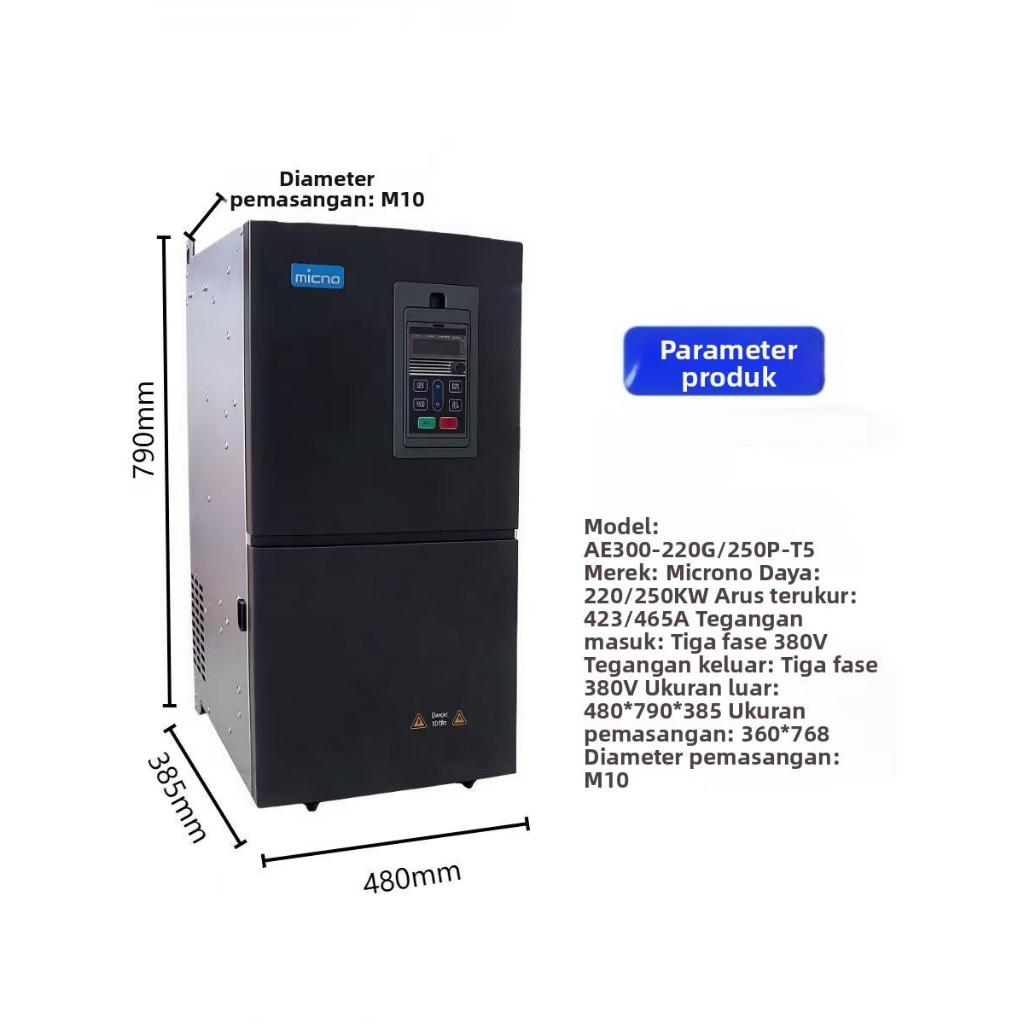 Inverter VFD micno 220kw Input 3phase 380V Output 3phase 380V