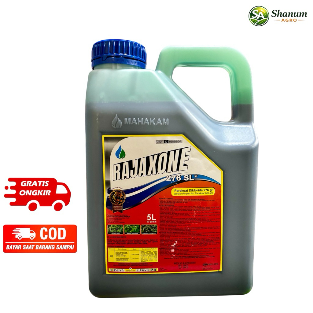 RAJAXONE 276 SL Kemasan 5 Liter - Herbisida Kontak Pembakar Rajaxone 276 SL Efektif Membasmi Gulma M