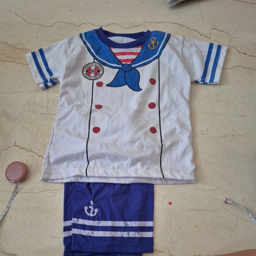 preloved kaos setelan profesi pelaut
