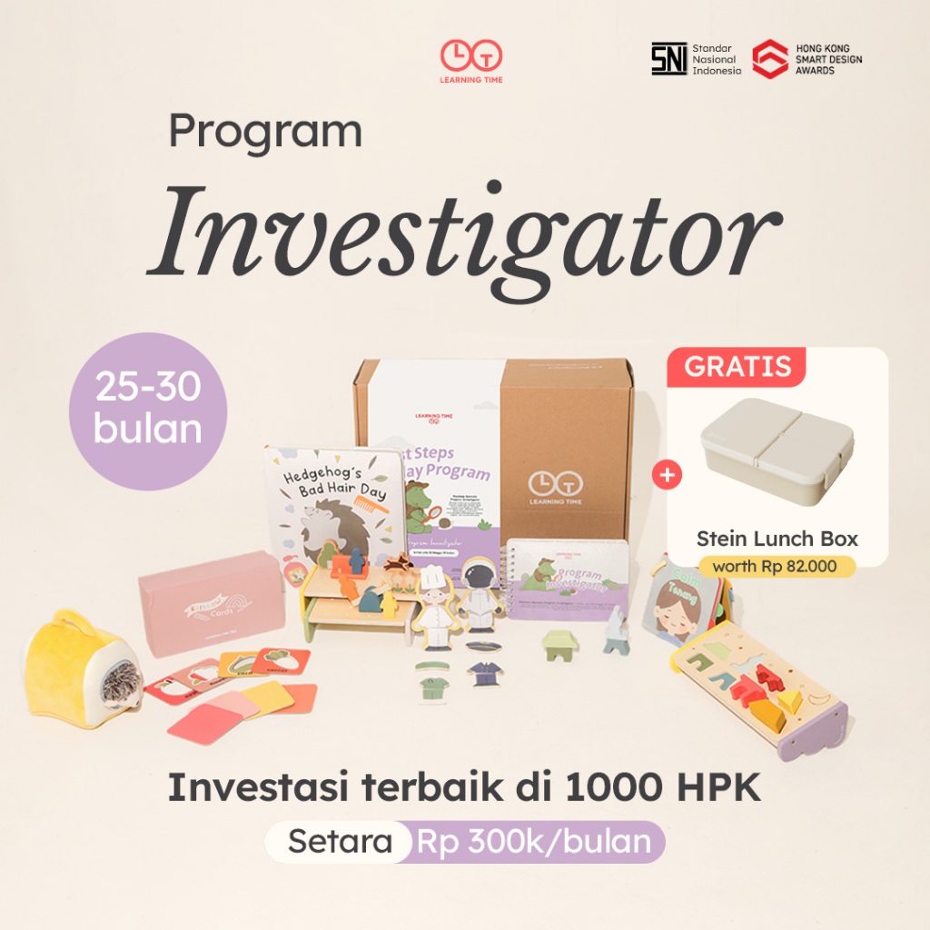 Learning Time- Program Investigator- Mainan Edukasi Anak 2 Tahun/Montessori Toys/ Mainan Montessori 