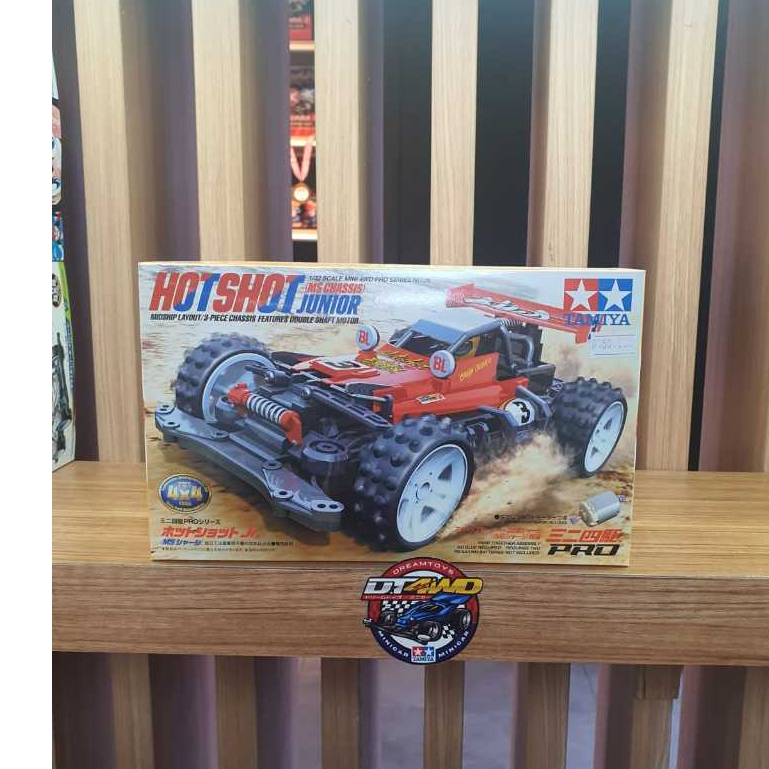 Tamiya KIT 18624 Mini 4WD Hotshot Jr. MS Chassis Red