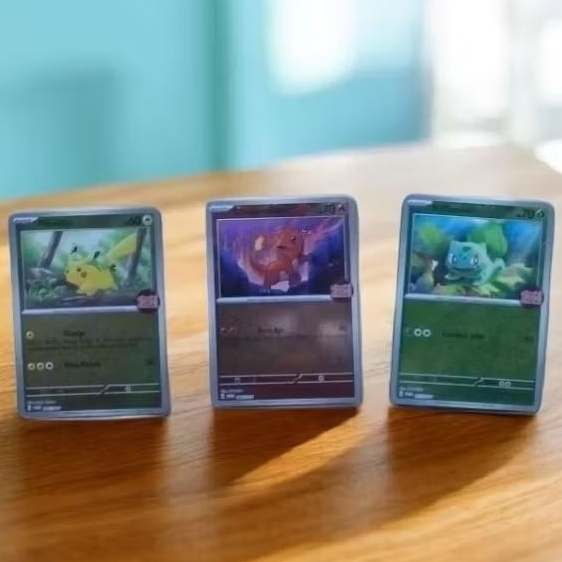 Kartu Promo TCG Pokemon x ChokiChoki Original Seri Karakter Kartu Pokemon PIKACHU/CHARMANDER/BULBASA